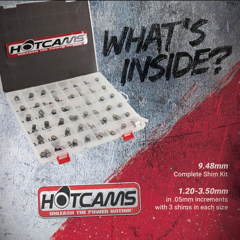 Hot Cams HCSHIM02 Complete Shim Kit Compatible with/Replacement for Arctic Cat ATV DVX 400 /Honda CRF 450R CRF450X TRX 450ER TRX 450R /Kawasaki KFX 400 KFX 450R KLX 450R KX 450F/Suzuki - Image 5
